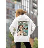 Tasarım Dergi Kapağı Britney Spears Baskılı Unisex Oversize Şarkıcı Hoodie