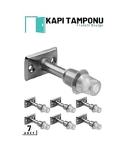 Turk Kapı Tamponu - Silikonlu Kapı Takozu - Kapı Stoperi 7 ADET