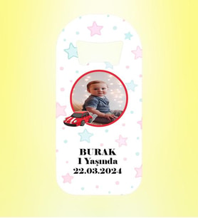 Arabalı Resimli Gökyüzü Magnet Açacak Kişiye Özel