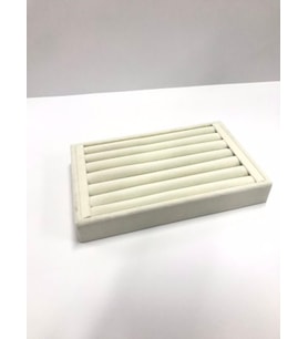 Yerli Üretim Süet Kumaş Krem Renk  (22x14cm) Rulo Yuzuk Standı