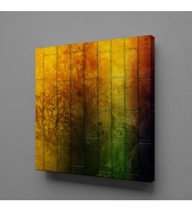 RENKLİ  DUVAR KANVAS TABLO 200x200cm
