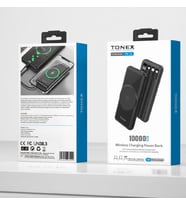 Tonex TN-101 Magsafe Standlı 10,000mAh Powerbank 22.5w Hızlı Şarj Destekli (Siyah)
