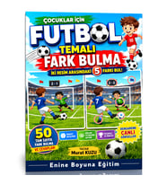 Çocuklar İçin Futbol Temalı Fark Bulma Kitabı