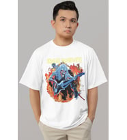 Tasarım Iron Maiden Rock Metal Müzik Grubu Baskılı Unisex Oversize Tişört