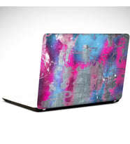 Pembe ve Mavi Soyut Laptop Sticker 14 inch (35X26CM)