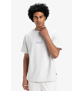 Quiksilver Mercury Chrome Lightning Erkek Tişört (Gri)