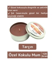 Premium Özel Metal Kutulu Arınma Huzur Meditasyon Yoga Esans Dekoratif Mum Oda Kokusu 120 Gram