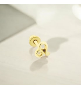 Glorria Altın Aslan Burcu Helix Piercing