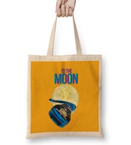 DOGECAR TO THE MOON Dogecoin Crypto Logo Merch Bez Çanta Uzun Saplı