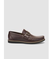 %100 Hakiki Deri Kahverengi Erkek Loafer