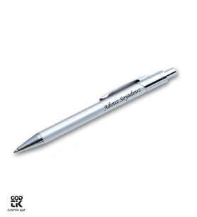 Kişiye Özel Gümüş Renk Metal Tükenmez Kalem GDTK-904113