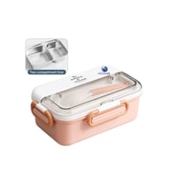 Bento 1200ml Çift Renkli Lunchbox Yeni Koleksiyon 2 Katlı Çelik Sefer Tası Yemek Kutusu