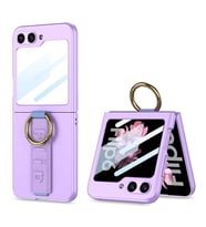 Galaxy Z Flip 6 Kılıf Kamera Korumalı Yüzüklü Zore Flip Ring Kıpta Kapak