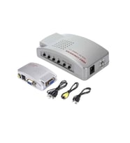 Vga To Video Çevirici Vga To Rca Çevirici Vga To Av Çevirici Vga Video Çevirici (Gri)