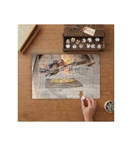 Odun Ateşinde Pizza Tasarımı 240 parça Ahşap Puzzle Ahşap Kutuda MP01368