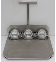 3 Kalıplı Empanada, Sambousek, Börek, Poğaça, Mantı Kalıplama Hamur Kapatma Makinesi - 10 cm ERGAL Çelik Alüminyum Kalıp - 316 SS Paslanmaz Çelik Gövde