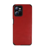 Realme C35 Kılıf Loop Deri Silikon - Kırmızı