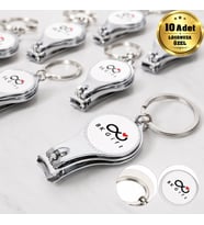 Logonuza Özel 10 Adet 9x3 cm Metal Tırnak Makası Anahtarlık Kurumsal Baskılı Promosyon