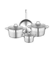 Schafer Vals Çelik Tencere Seti-7 Parça-Inox