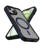 Apple iPhone 14 Kılıf M-safe Şarj Özellikli Renkli Kenar Airbag Şeritli Zore Lamer Kapak