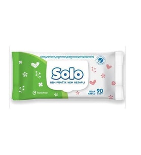 Solo Islak Havlu Kapaklı 90 Lı