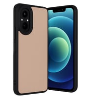 Realme 12 Lite Kılıf Aras Deri Kapak - Pudra