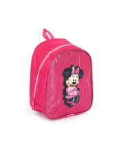 Pembe Parlak Dikişli Minnie Mouse Baskılı Anaokulu Çantası - Kreş Çantası (Karışık)