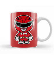 Chibi Red Ranger Power Ranger Kupa Bardak Porselen