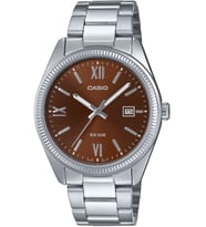 Casio MTP-1302DD-5AVDF Quartz Çelik Gri Kahve Kadran 38 mm Erkek Kol Saati