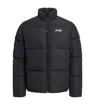 Erkek JJMAX Puffer Mont – Siyah, Dik Yaka, Su Geçirmez, Regular Fit, Kışlık Şişme Mont