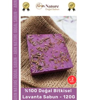 #lavanta %100 Doğal Güzel Kokulu El Yüz Saç Vücut Orijinal Bitkisel Lavanta Sabunu 120g - 2 Adet