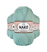 5 Adet Pırlanta Amigurumi El Örgü İpi Yünü Çağla Yeşili 12297