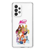 Samsung Galaxy A33 Uyumlu Winx Club Desenli Şeffaf Telefon Kılıfı