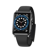 Baseus Slip-Thru Apple Watch Ultra 49mm 7-8 45mm 6-5-4 44mm Silikon Kordon Kayış 3 - ETC6427-5438 (Siyah)