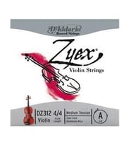 D'Addario DZ312 Zyex Tek Keman La (A) Teli (4/4)  Alüminyum Sarımlı Sentetik Çekirdek Pürüzsüz Geçişler ve Zengin Rezonans