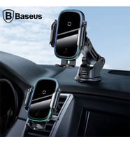 Baseus Araç İçi Kablosuz Şarj Aleti, 15W Wireless Işıklı Kablosuz Hızlı Şarj Cih