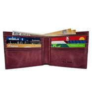 RİCH SMİTH ® GERÇEK DERİ CLASMAN KLASİK ERKEK CÜZDANI / 3913 BORDO (DUMANLI)