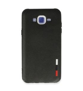 Samsung Galaxy J7 Kılıf Loop Deri Silikon - Siyah