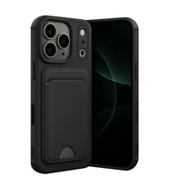Apple iPhone 17 Pro Kelvin Kartvizitli Silikon - Siyah