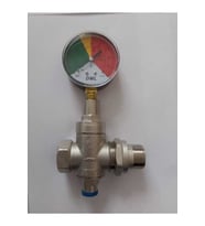 1/2 Su Basınç Düşürücü + Manometre 63 mm 0-10 Bar