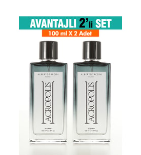 2'Li Set Alberto Taccini ACROPOLIS Erkek Parfümü - 100 ml