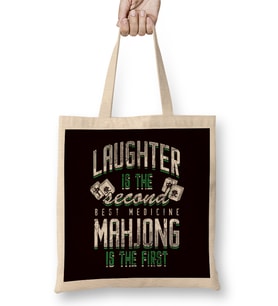 Mahjong Addiction Board Game Player Mah-Jongg Solitaire Fan Bez Çanta Uzun Saplı