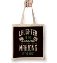 Mahjong Addiction Board Game Player Mah-Jongg Solitaire Fan Bez Çanta Uzun Saplı
