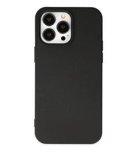 Newface Apple iPhone 14 Pro Kılıf Nano içi Kadife Silikon - Siyah