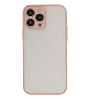 iPhone 14 Pro Max Kılıf Montreal Silikon Kapak - Pembe