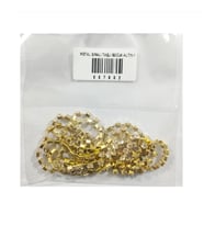 Metal Sıralı Taşlı Bocuk Altın 1 M - 3 paket