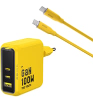 Aohi Youth 3 Portlu 100W Şarj Adaptörü Ile 140W Hızlı Şarj Kablosu Seti, Gan Teknolojisi, Usb-C Ve U