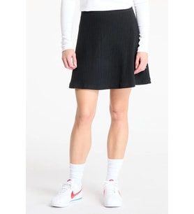 Nike Sportswear Womens Chill Knit Ribbed Mini Skirt Fitilli Kadın Mini Etek Siyah
