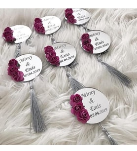 Kişiye Özel Pleksi  Magnet Hatıra (Altın)