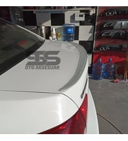  Chevrolet Cruze Uyumlu Bagaj Üstü Spoiler Bagaj Çıtası Piano Black Parlak Siyah